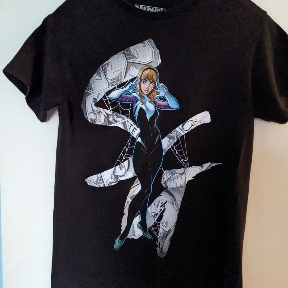 Marvel Black Cotton T-Shirt